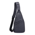 thumbnail image 2 of Bolso de pecho para hombre, antirrobo, ajustado, para el hombro, repelente al agua, gran capacidad, para viajes al aire libre, mochila pequeña, 2 of 5