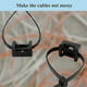 thumbnail image 3 of HSaddle Type Cable Zip Tie Mount Base Kit with Screw Hole and 6 Inch Nylon Cable Ties, 3 of 5