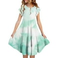 thumbnail image 2 of Girls Casual Dresses Flowy Dresses For Girls Summer Dresses Tween Girls Sundress Gradient Casual Comfort Dress Beach Dresses Vacation Outfit, 2 of 5