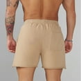 thumbnail image 4 of YOUNGLA Summer New Men's Shorts Sports Fitness Casual Five-Point Shorts Terry Fabric Embroidered Shorts, 4 of 9