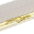 thumbnail image 3 of HILABEE Case Holder PU Leather Storage Box Mirror Perfect for Handbag 3.7x1.4x0.98 inch White, 3 of 9