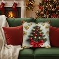 thumbnail image 5 of Tyidzon Christmas Pillow Covers 18 x 18 Inch Pillowcase, Christmas Tree Throw Pillow Covers Winter Farmhouse Holiday Decorations Cushion Covers for Couch Home Sofa, 5 of 6