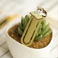 thumbnail image 4 of CAROOTU Cute Creatives Novelty Metal Bookmarks Paper Reading Book Page Marker, 4 of 6