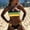 C, variant on Sexy Tube Bikinis Set Women Rainbow Stripe Strapless Swimsuit Low Waist Triangle Swimwear Bikini Bathsuit