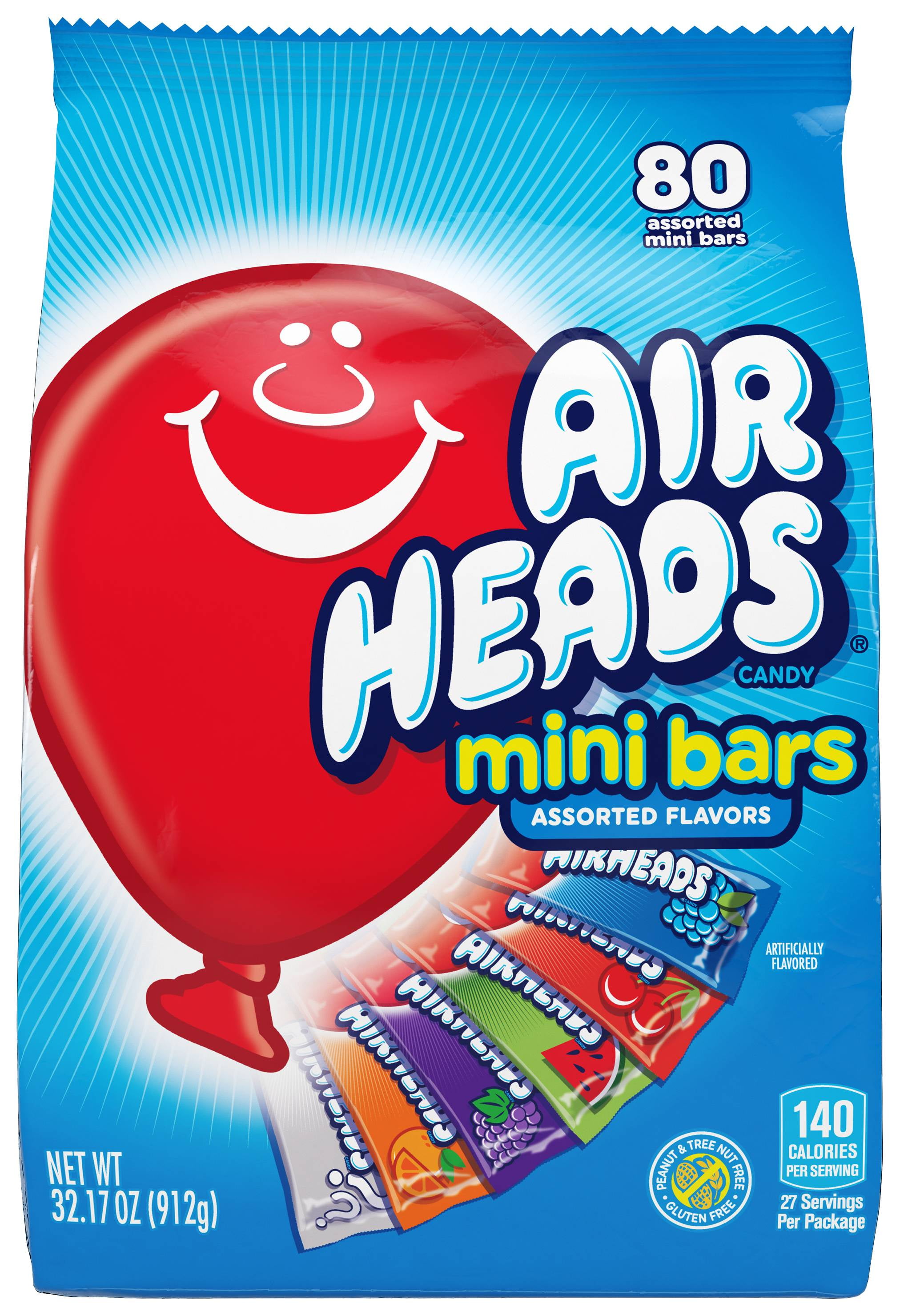 Airheads, Individually Wrapped Assorted Fruit Mini Bars Easter Candy