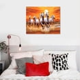 thumbnail image 4 of Nawypu Seven Lucky Running Wild Horses Wall Art Animal Posters 2 Canvas Poster Wall Art Decor Print Picture Paintings for Living Room Bedroom Decoration 20x16 inch, 4 of 4