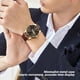 thumbnail image 3 of Reloj De Cuarzo Luminoso Para Hombre Indicador De Fecha 30 M Correa De Cuero PU Resistente Al Agua Hombre De Negocios Casual Negro, 3 of 7