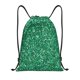 thumbnail image 1 of Fotbe Green Glitter Bolsa Mochila con Cordón Estampada, Bolsa de Gimnasio Deportiva, Bolsa Cinch, Bolsa con Cordón para Hombres y Mujeres-Medium, 1 of 6