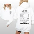 thumbnail image 4 of Jesus Paid It All Hoodie – Christian Bible Verse Sweatshirt, Religious Faith Pullover with Cross Graphic, Unisex Hoodie Gift for Men & Women, 4 of 6