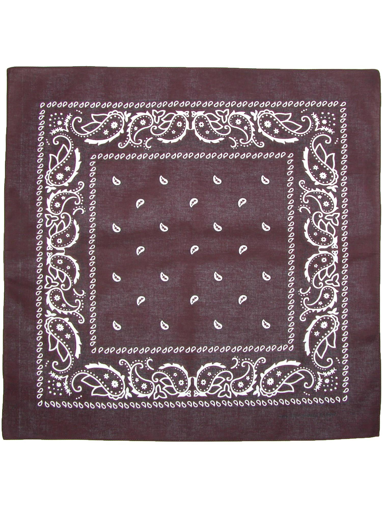 Pack of 2 CTM/® Cotton Unlined Solid and Paisley Do Rag