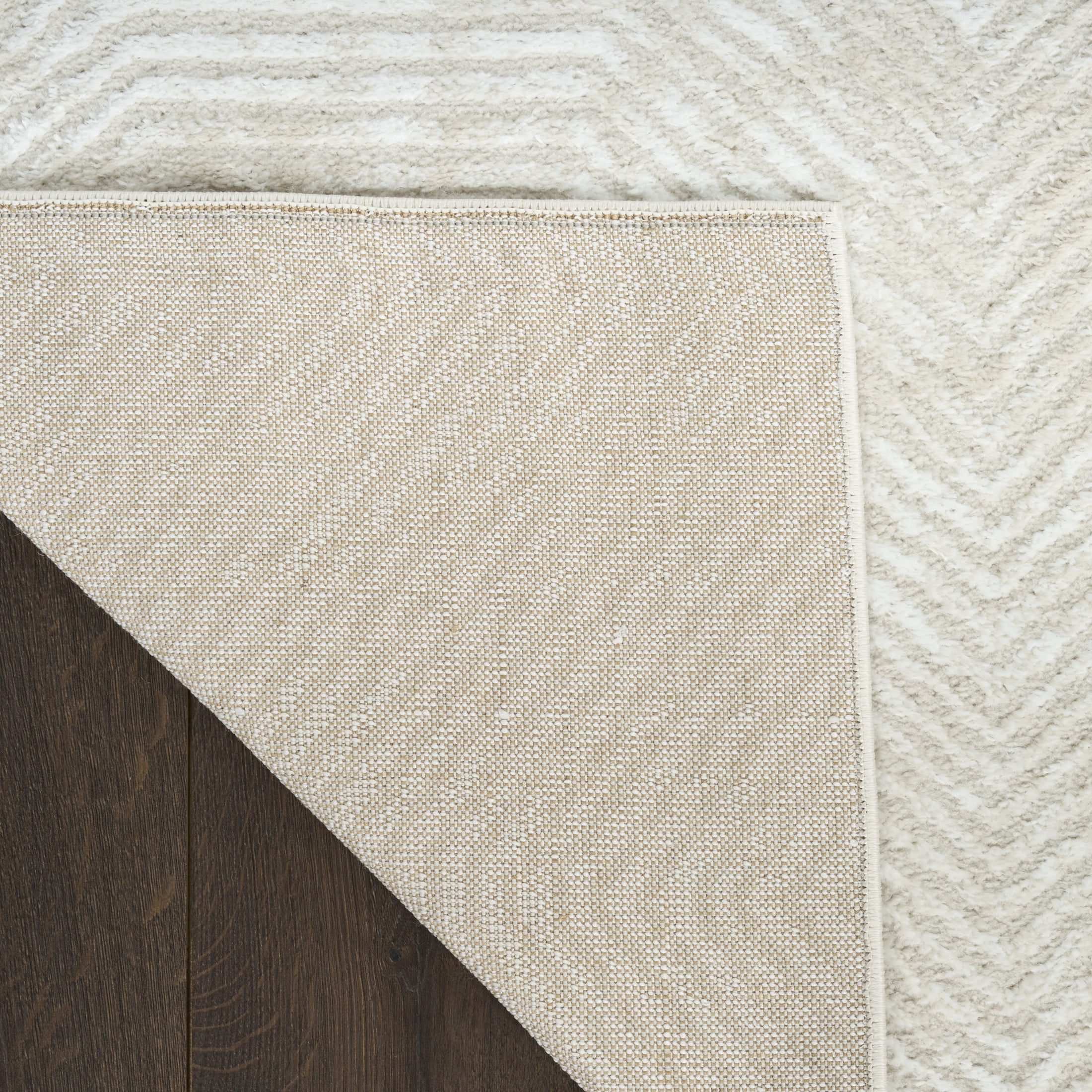 Nourison Dekor 7'10" x 9'10" Ivory Beige Modern Indoor Rug