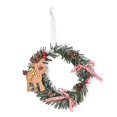 thumbnail image 1 of C Decoración De Corona De Navidad Corona De Pino De Navidad Para Puerta De Entrada Con Muñeco De Nieve Papá Noel, 1 of 5