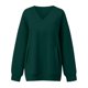 thumbnail image 4 of Casual V Neck Long Sleeve Sport Tunics Sweatshirt with Pocket for Women Solid Color Oversized Pullover Top Streetwear khaki 2XL, 4 of 4