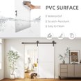 thumbnail image 4 of HOMCOM 42"x84"Sliding Barn Door with Hardware Kit, Waterproof, White, 4 of 10