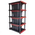 thumbnail image 5 of Craftsman 5040637 72 x 40 x 24 in. Resin Shelving Unit, Black & Red, 5 of 5