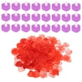 thumbnail image 1 of Unique Bargains Bougies LED en Forme de Cœur Sans Flamme, Lumière de Thé LED Rose avec Pétales de Rose Rouges Artificiels, Lot de 24, 1 of 7