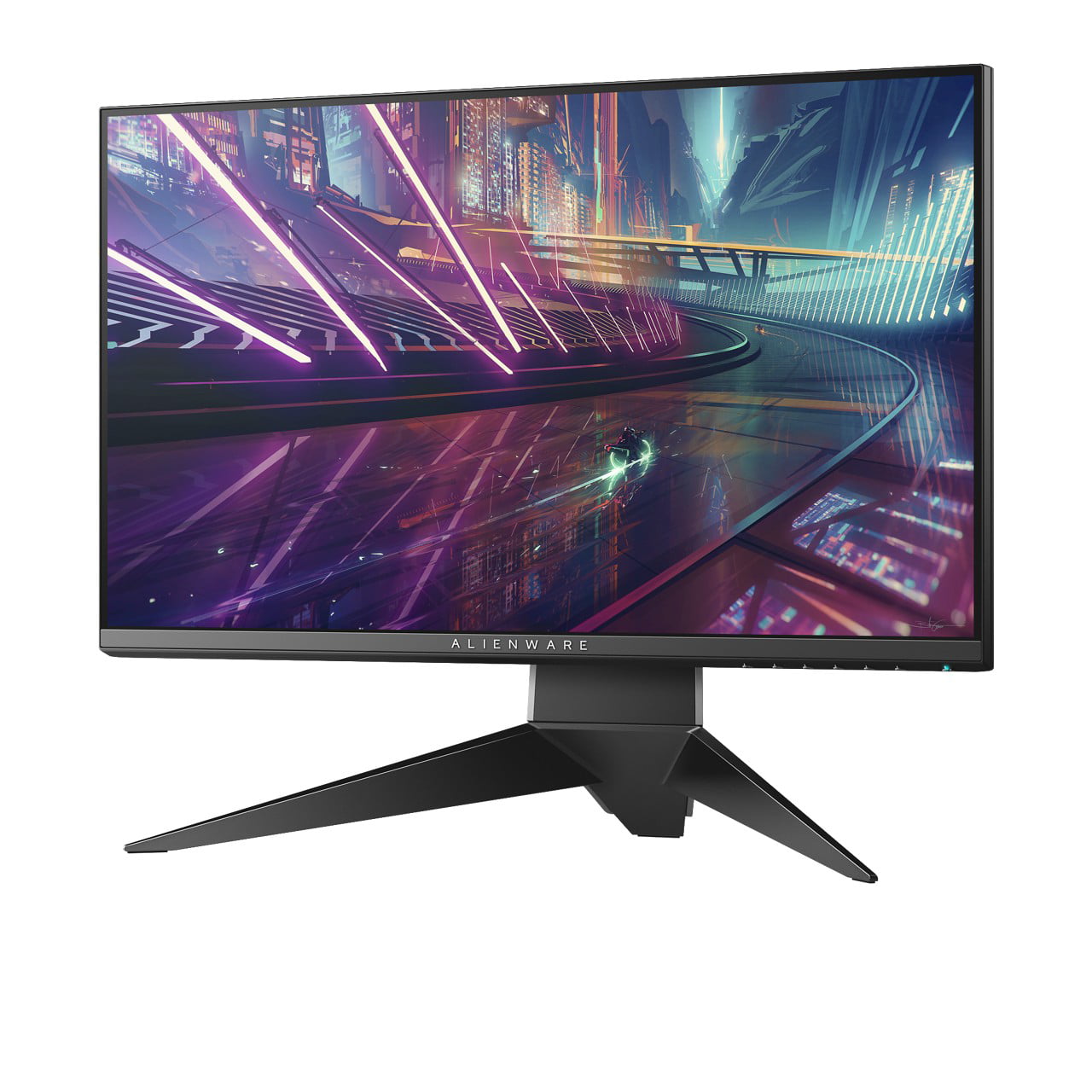 Photo 1 of LCD CRACKED, Dell Alienware AW2518HF 24.5" LCD Gaming Monitor - 240Hz Refresh Rate - 1920 x 1080 FHD Display - AMD FreeSync Technology - Twisted Nematic Panel