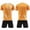 E139-Orange, variant on Boys' Summer Soccer Short Sleeve Jersey Set, Printed Quick Dry and Breathable Sportswear, Stylish Crew Neck Training Suit