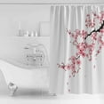 thumbnail image 3 of Shower Curtain Country Watercolor Pink Flower Waterproof Shower Curtain Set with Hooks for Bathroom Showers,Stalls and Bathtubs,54x78InSummer Wild Flower, 3 of 9