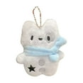 thumbnail image 3 of Adorable Westie Stuffed Animal Keychain Backpack Charm Machine Prize Toy With Scarf, 3 of 6