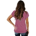 thumbnail image 7 of pstuiky Womens Casual Tops Trendy V-Neck Short Sleeve Women'S Clothing Formal Loose Fit Solid Color Athletic Shirts Blouses for Women, 7 of 7