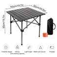 thumbnail image 2 of BTideas Camping Mesa Portátil Plegable, Mesa Cuadrada Plegable para Exteriores con Bolsa de Transporte, Enrollable, 2 of 7