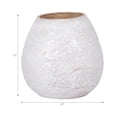 thumbnail image 4 of Ceramic Ceramic Vase - Textured Modern Decorative Accent - Stylish Home Decor for Living Room, Bedroom, Office & More - 11" Ivory & Tan, 4 of 13