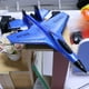 thumbnail image 4 of Avión de control remoto SU35, modelo de avión de espuma para interiores, regalo de Navidad, tamaño pequeño Azul, 4 of 9