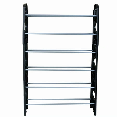 Expandable Shoe Rack Expandable Shoe Rack, 6-Tier Shoe Organizer Shelf Stackable Storage Cabinet Towers with Durable Metal ()