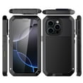 thumbnail image 2 of Case Compatibility with iPhone 16 Pro Max Case 6.9 '' 2024 Heavy Duty Protection Dustproof Rugged Military Grade Metal Built in Screen Protector Kickstand Armor Phone case (16Pro Max Silver), 2 of 9