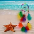 thumbnail image 1 of Ramiter Colorfull Dream Catcher Circular Feather Hang Crafts Handmade Home Hanging Craft, 1 of 5