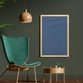 thumbnail image 2 of Moroccan Wall Art with Frame, Continuous Oriental Mediterranean Sea Colors Inspired Pattern, Printed Fabric Poster for Bathroom Living Room, 23" x 35", Indigo Cadet Blue, by Ambesonne, 2 of 2