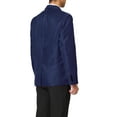 thumbnail image 3 of Lars Amadeus Men's Dress Slim Fit Blazer Single Breasted One Button Prom Suit Sports Coat, 3 of 6