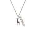 thumbnail image 2 of Delight Jewelry Silvertone Antiqued Giraffe Silvertone Sisters Best Friends Forever Bar Charm Necklace, 23", 2 of 4