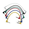 thumbnail image 1 of CNKOO 6 Colors Electric Guitar Effect Patch Cable Wire Audio Connection Cable Cord 1/4 Inch TS Male Plug 30cm, 1 of 7