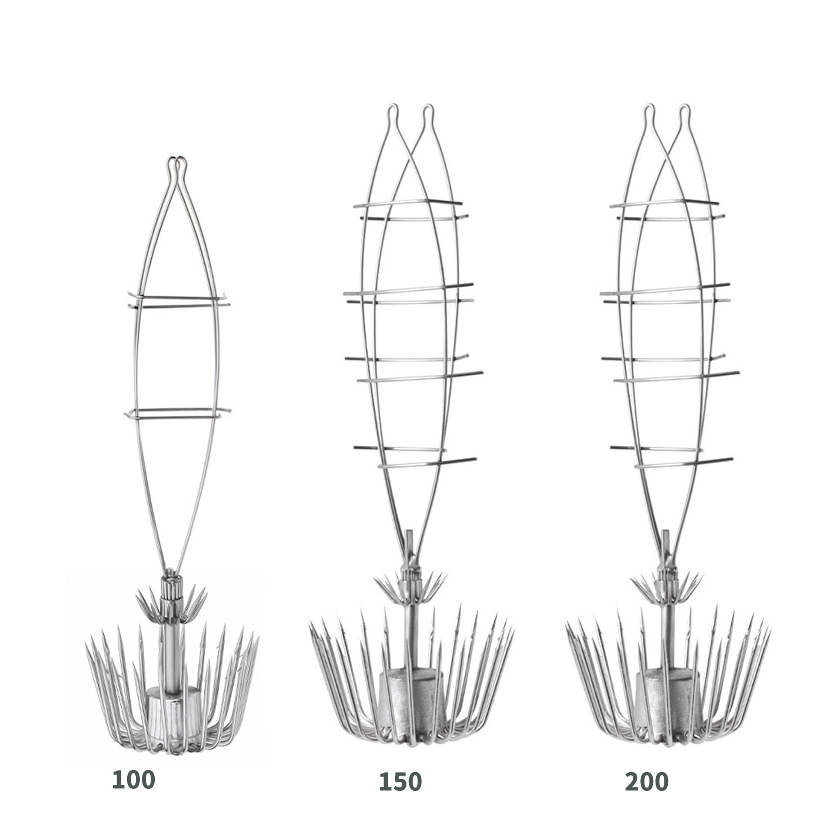 Double Umbrellas Jigs Hook Fishing Tackle Two Layer Squid Hook 22/24/26 Sharply Fish Hook Fishing Accessories
