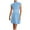 Light Blue, variant on Tumotour Mini Dress For Women Crewneck Sleeveless Cutout Bodycon Summer Dress Hollow Out Casual Slim Fit Cocktail Party Wrap Short Dresses Outfits