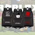thumbnail image 2 of Roblox-mochila escolar con estampado de dibujos animados para hombre y mujer, morral escolar de gran capacidad con cremallera para estudiantes, 2 of 4
