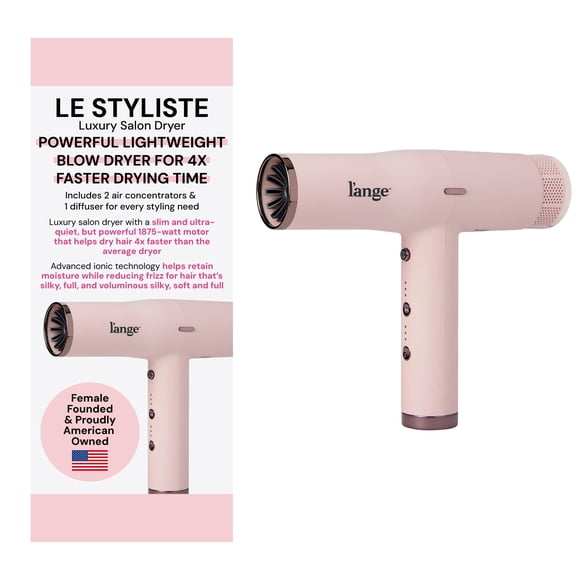 L'ANGE HAIR Le Styliste - Secador de pelo de lujo | Secador silencioso sin escobillas con difusor | 1875 vatios para un secado 4 veces más rápido | Secador de pelo con 3 ajustes de calor y velocidad |
