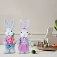 thumbnail image 4 of Rabbit Decorations Rabbits Bunny Animal Model 2pcs Easter Theme Party Supplies Ornaments 23cm/9in, 4 of 6
