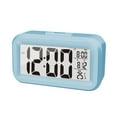thumbnail image 2 of JingChun Upgraded Digital Alarm Clock, LED Display with Temperature Larger Lound Light Control Portable Snooze Calendar Brightness Bedside for Everyone, 2 of 4