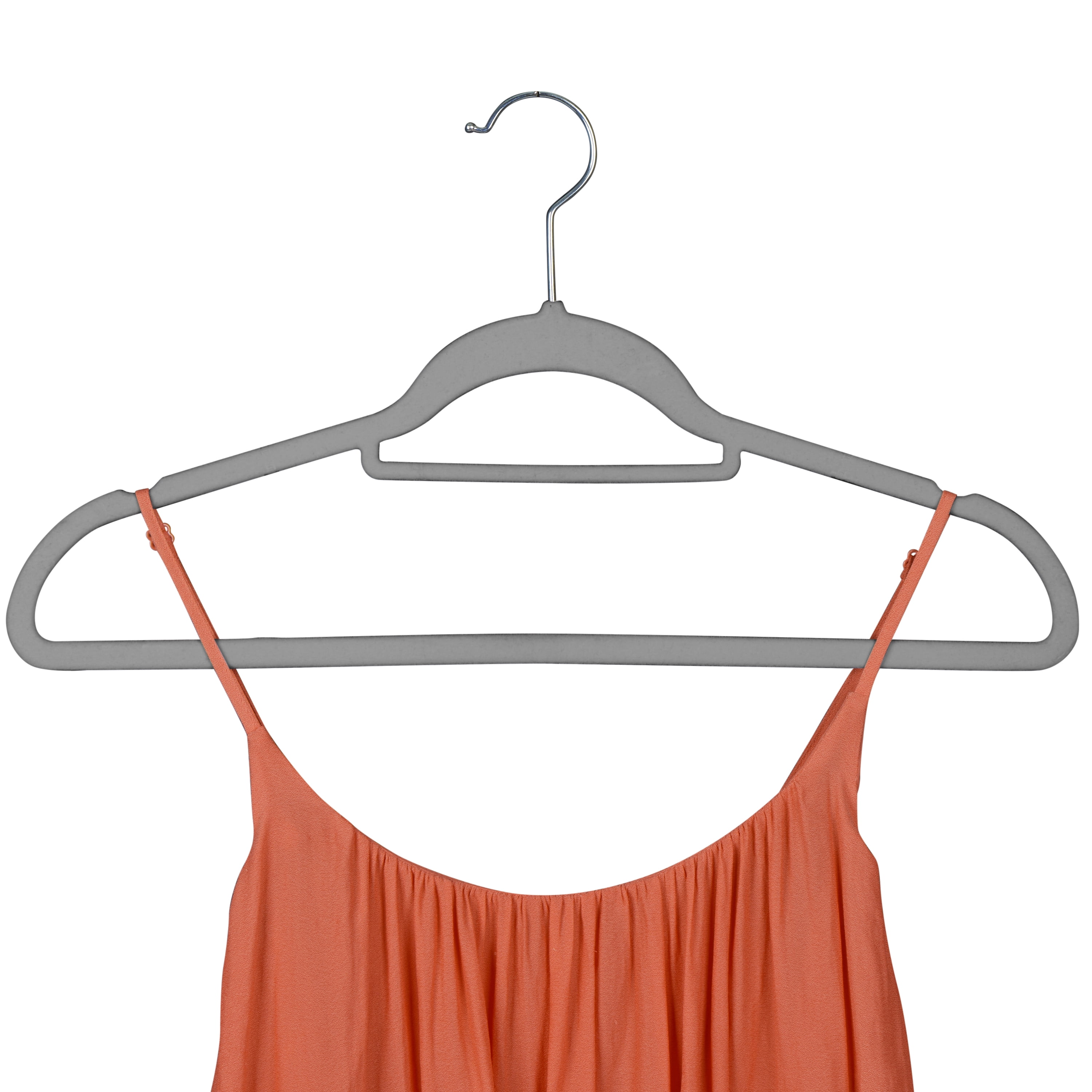 Isaac Mizrahi 30 Pack of Velvet Hangers in Grey