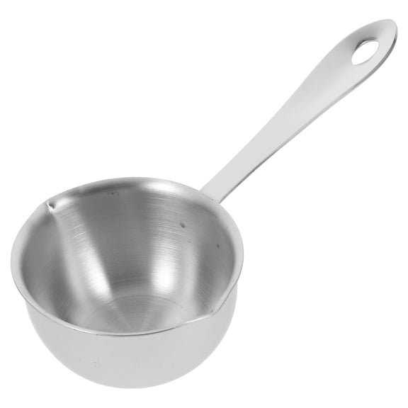 TABLZONE Stainless Steel Oil Pouring Pot with Handle, Small Saucepan for Kitchen Cooking, Melting Butter and Sauces