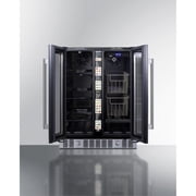 French door undercounter ADA compliant pantry for fruits, vegetables and perishables