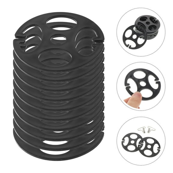 RENACLIPY 10Pcs Metal Hook Seat Cover Clips Plastic Fasteners Automotive Seat Cushion Replacement Black