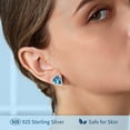 thumbnail image 6 of Beutirer Love Heart Stud Earrings for Women, 925 Sterling Silver Earrings with Heart Crystal, 18K White Gold Plated Angel Wings Earrings, Trendy Jewelry Gifts for Valentine's Day Mother's Day Birthday, 6 of 6