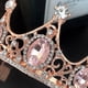 thumbnail image 4 of Corona de mujer - Diadema de reina de cristal vintage con peine para novias, bodas, cumpleaños y desfiles, 4 of 8