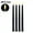 B-Black, variant on 3/6Pcs LED Flameless Electronic Candles Battery Powered Taper Long Candle Light for Party Wedding Home Decoration Flashing Lamp