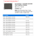thumbnail image 2 of A/C Condenser - Compatible with 2004 - 2006 Freightliner Columbia 2005, 2 of 2