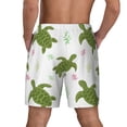 thumbnail image 4 of Uemuo Cute Turtle Pattern Mens Swim Trunks Quick Dry Board Shorts with Mesh Lining, Stretch Beach Shorts Quick Dry No-Chafing Board Shorts-Small, 4 of 9